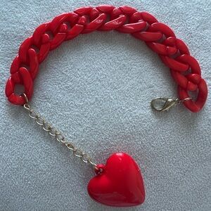 Red Heart Charm Bracelet